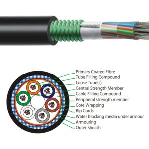 Câble fibre optique monomode 12 brins