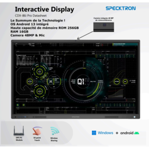 Ecran interactif Specktron CDX-i Pro 86 pouces
